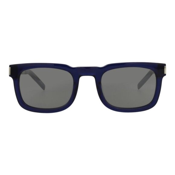 Saint Laurent Unisex Square/Rectangle Blue Silver Silver Fashion Designer - Picture 2 of 4